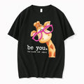 Officials Giraffe With Glasses Be You The World Will Adjust Tee Premium T Shirt