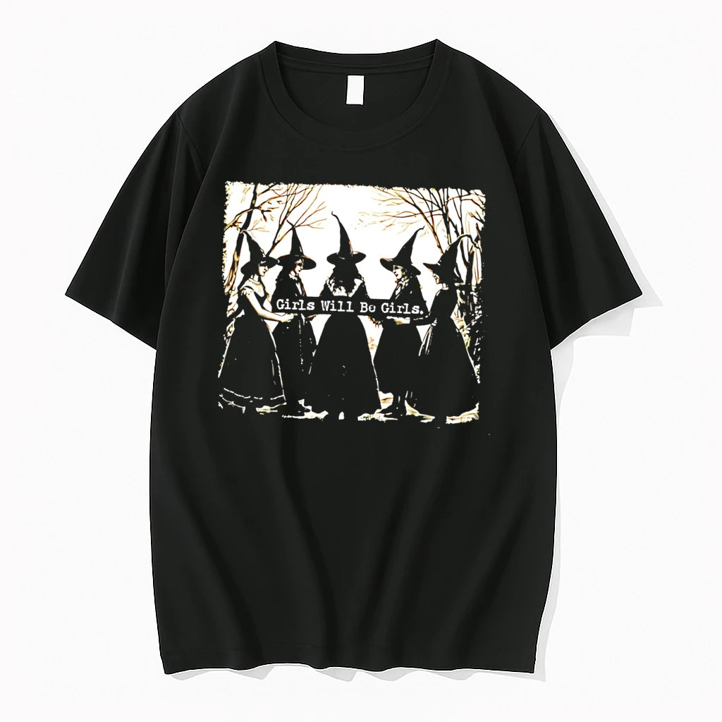 Officials Girls Will Be Girls Witch Coven Witchcraft Tee Premium T Shirt