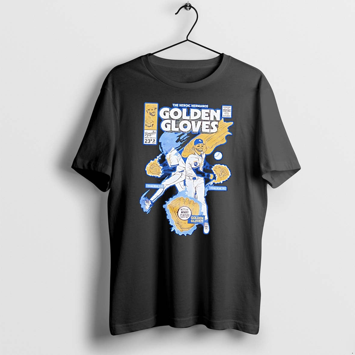 Officials Golden Gloves Kc Royals Comic Tee Premium T Shirt
