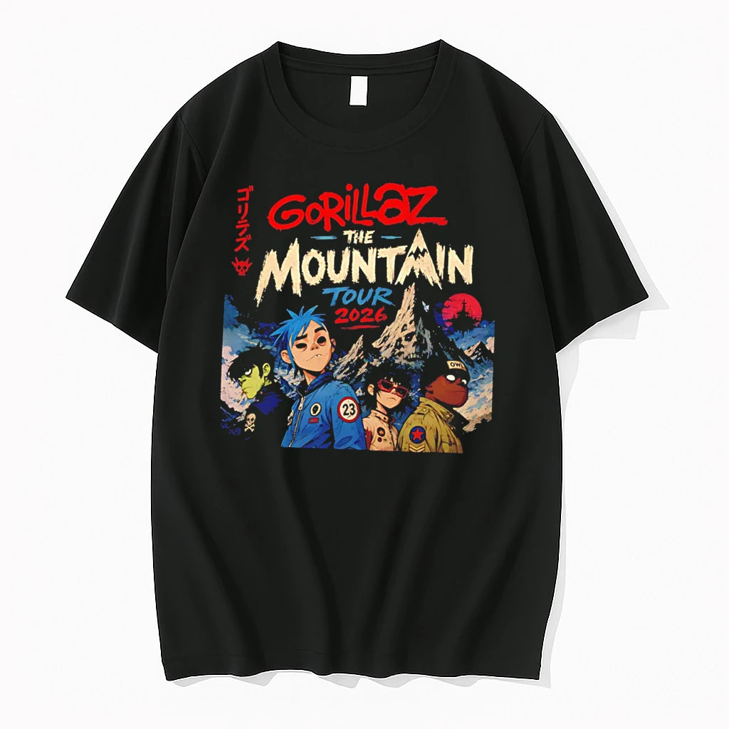 Officials Gorillaz The Mountain Tour 2026 Damon Albarn Tee Premium T Shirt