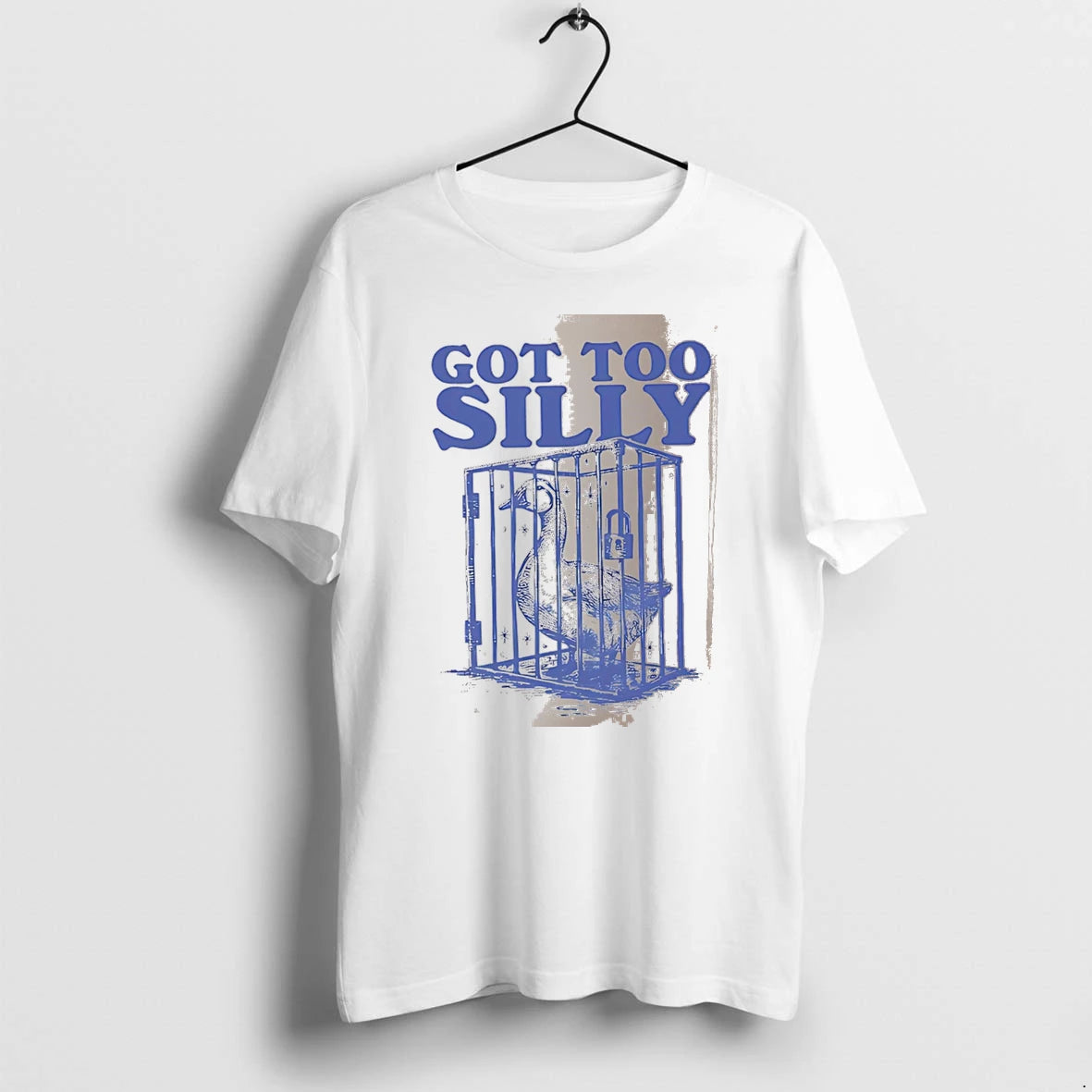 Officials Got Too Silly Goose In A Cage White Premium T Shirt