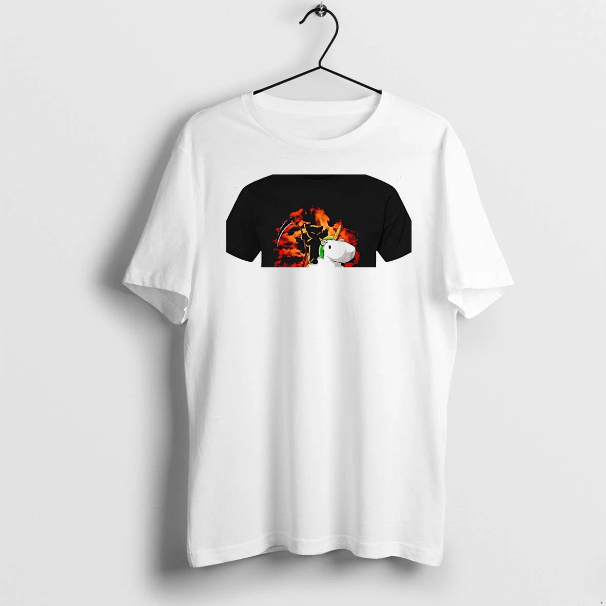 Officials Grim Reaper Cat Riding A Unicorn Behold A Pale Horse Premium T Shirt