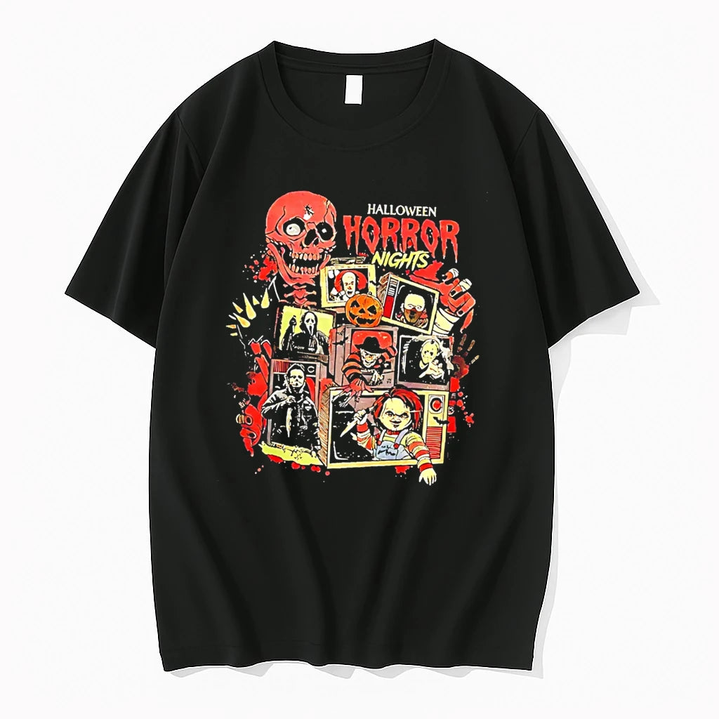 Officials Halloween Horror Nights Collage Slasher Tee Premium T Shirt