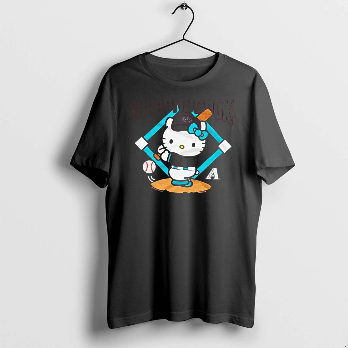 Officials Hello Kitty Arizona Diamondbacks Player Cartoon Tee Premium T Shirt
