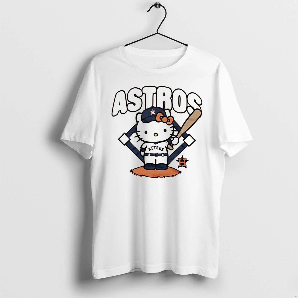 Officials Hello Kitty Houston Astros Batter Mlb Player Cartoon Tee Premium T Shirt