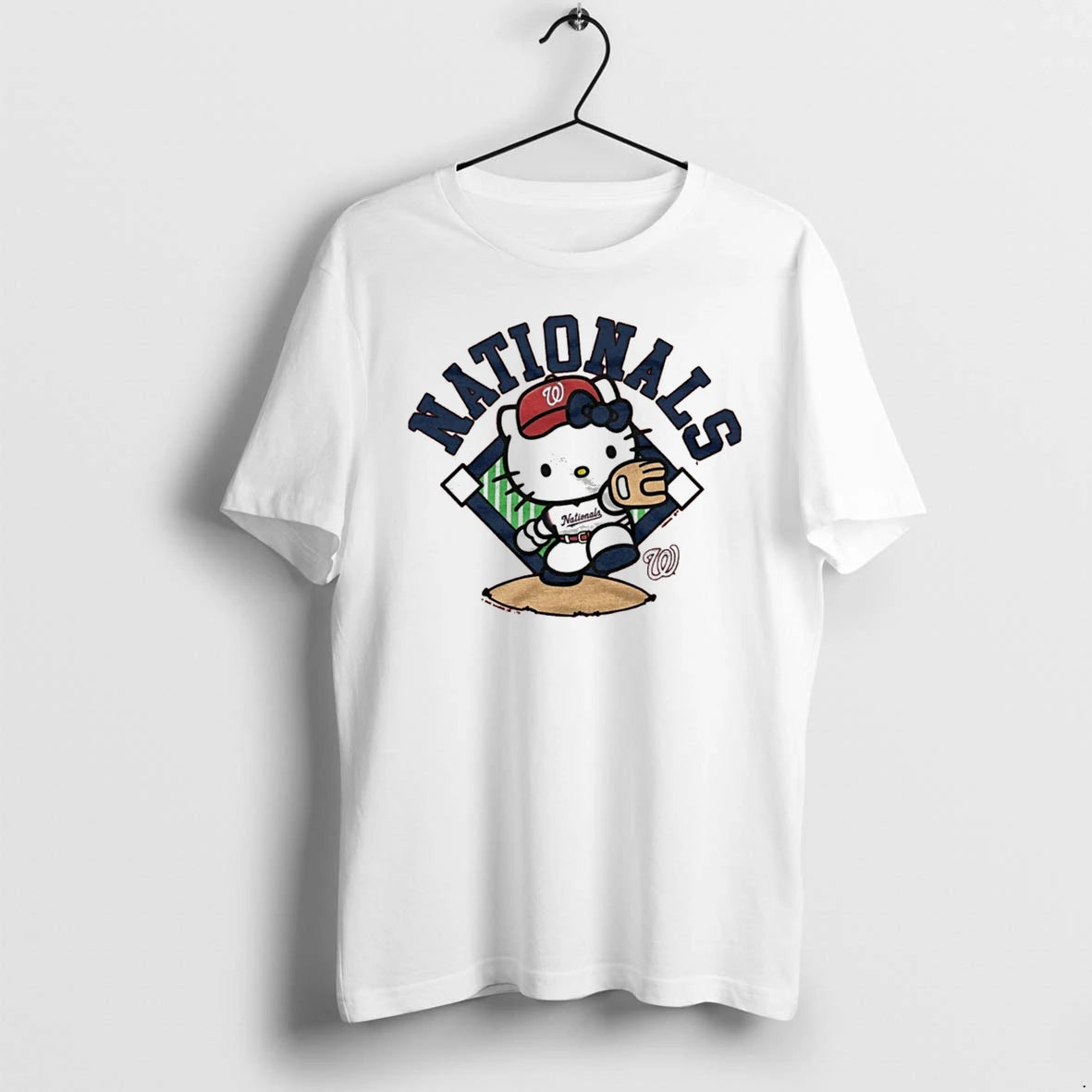 Officials Hello Kitty Washington Nationals Mlb Player Cartoon Tee Premium T Shirt