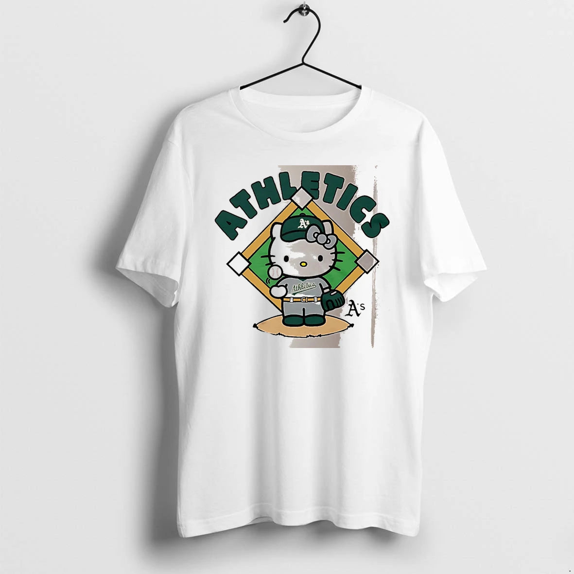 Officials Hello Kitty X Athletics Toss White Premium T Shirt