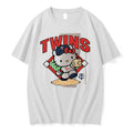 Officials Hello Kitty X Minnesota Twins Throw White Premium T Shirt