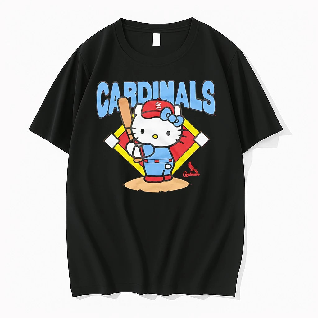 Officials Hello Kitty X St Louis Cardinals Batter Up Premium T Shirt