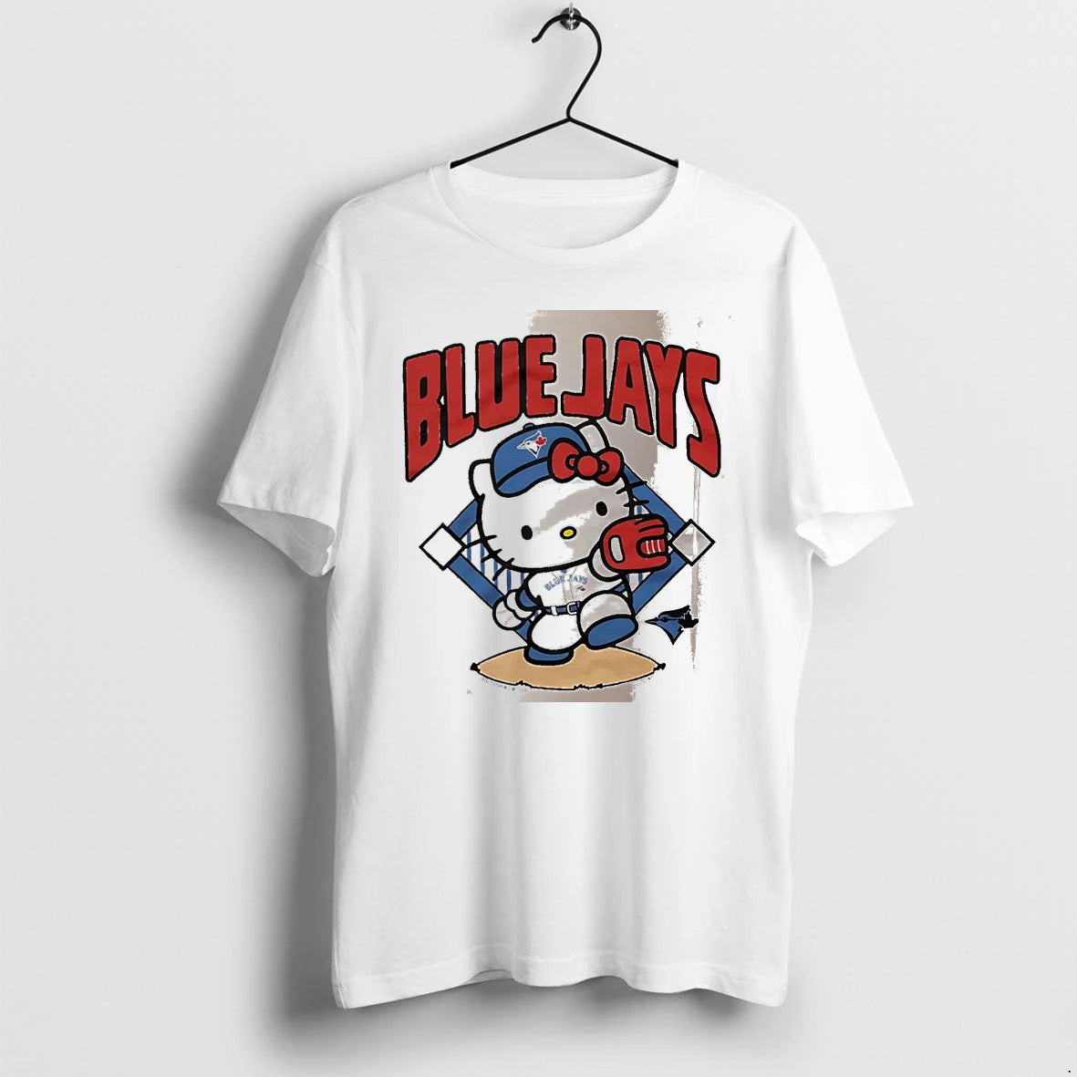 Officials Hello Kitty X Toronto Blue Jays Throw White Premium T Shirt