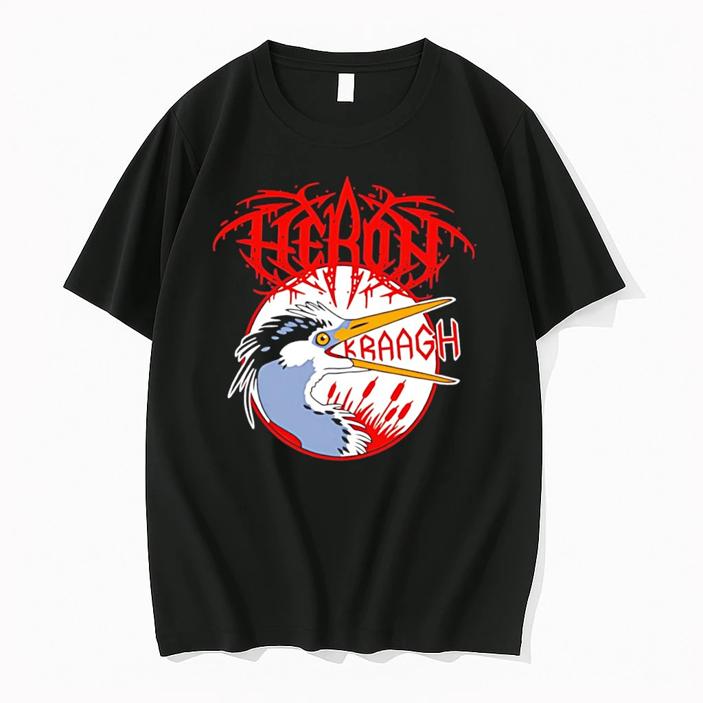Officials Heron Kraagh Metal Band Logo Bird Tee Premium T Shirt