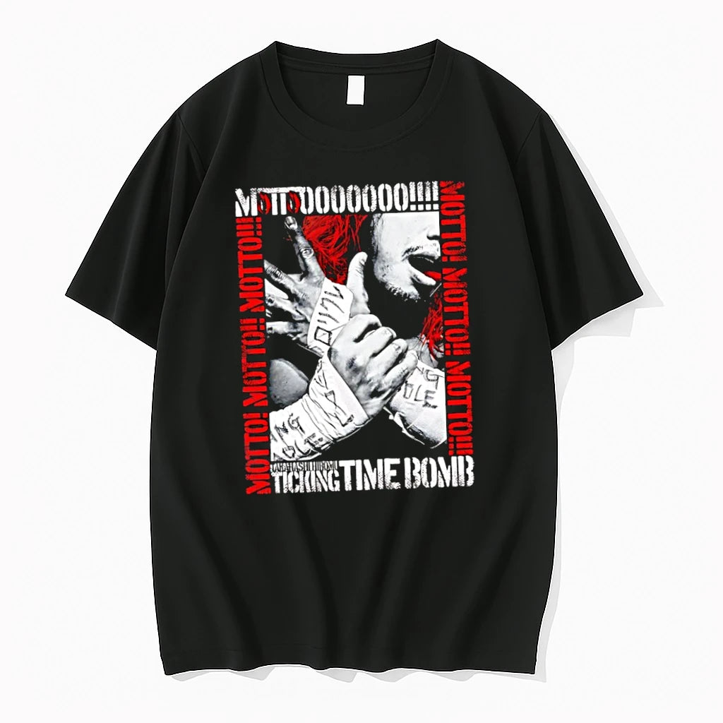 Officials Hiromu Takahashi Los Ingobernables De Japon Motto Ticking Time Bomb Premium T Shirt