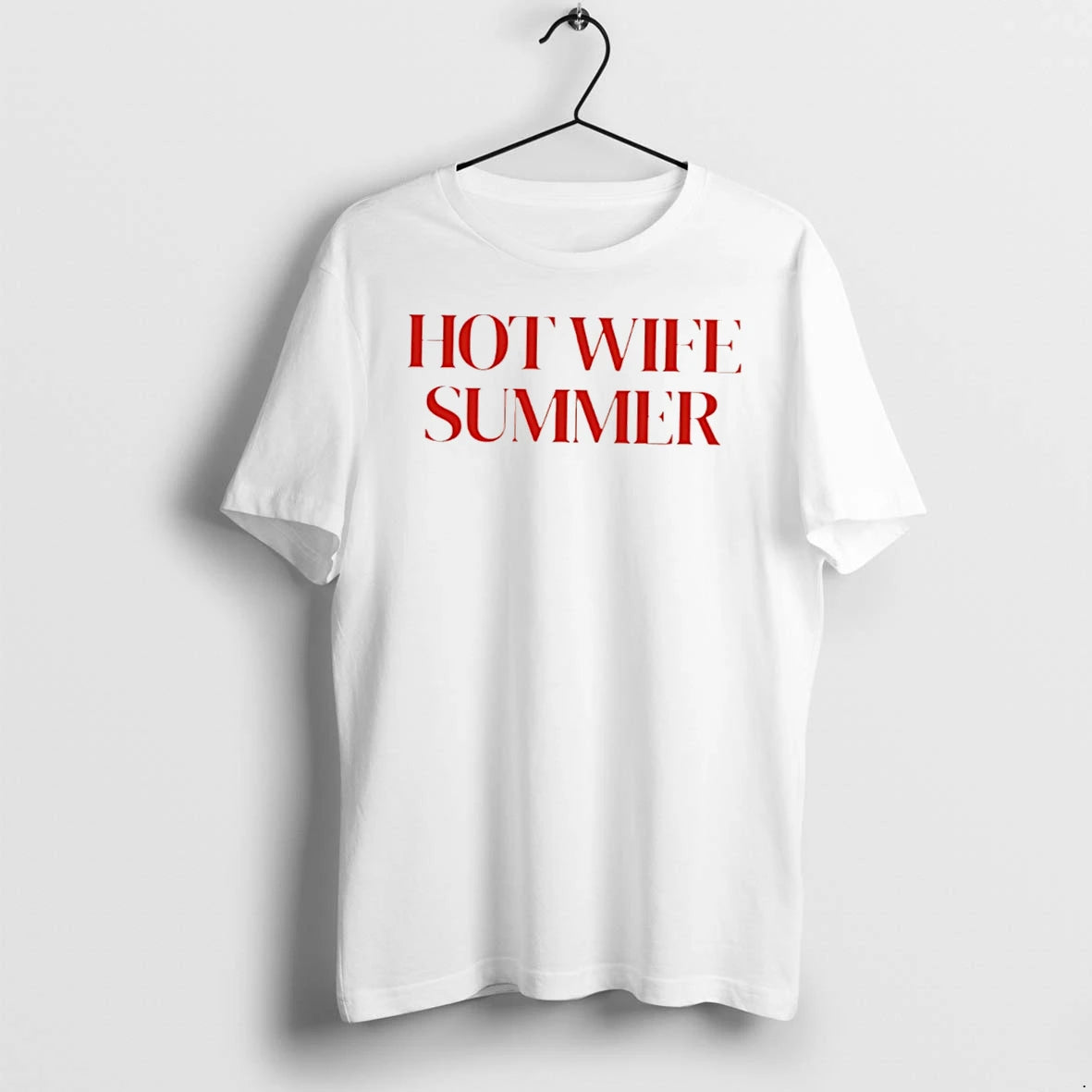 Officials Hot Wife Summer Text Tee Premium T Shirt