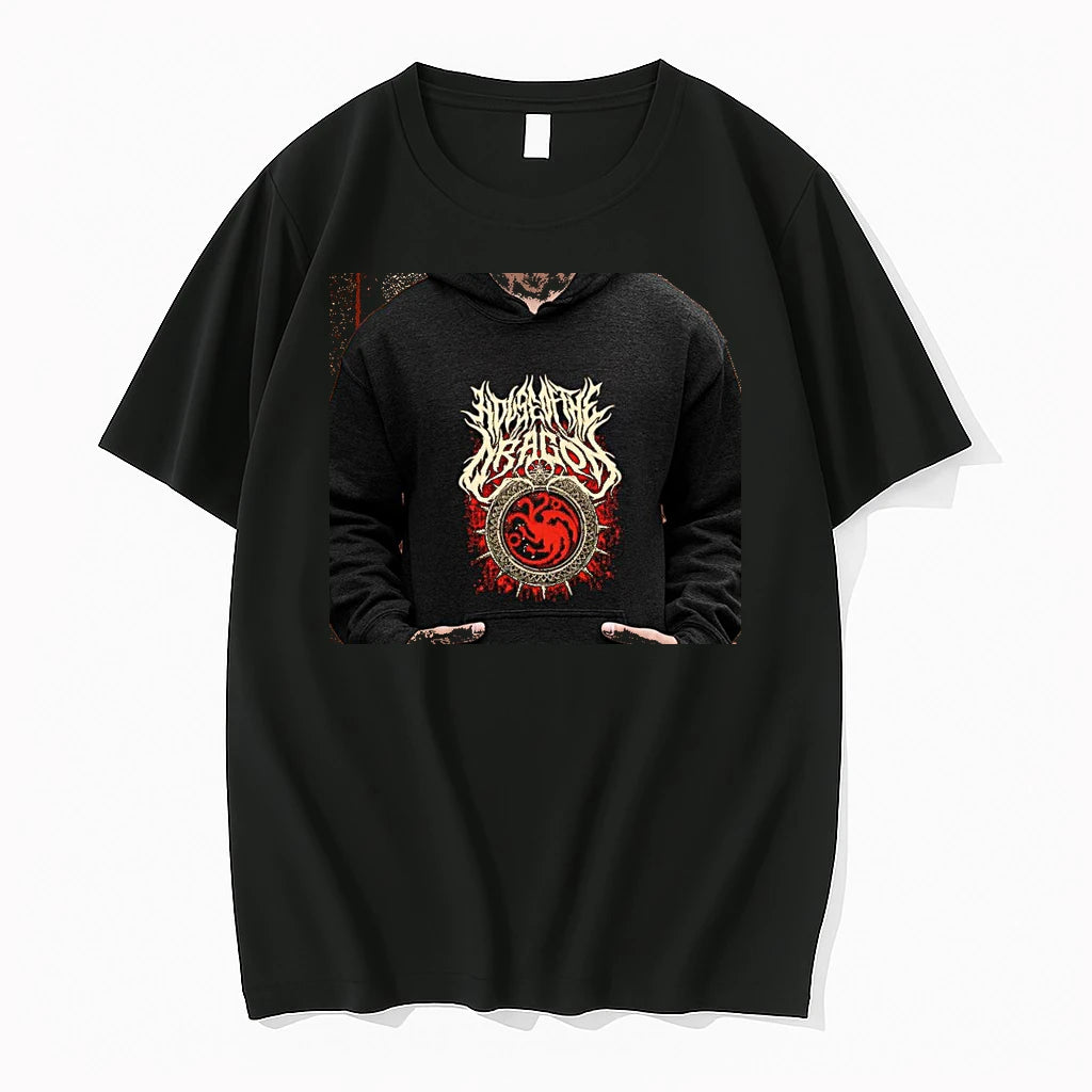 Officials House Of The Dragon Metal Logo Premium T Shirt