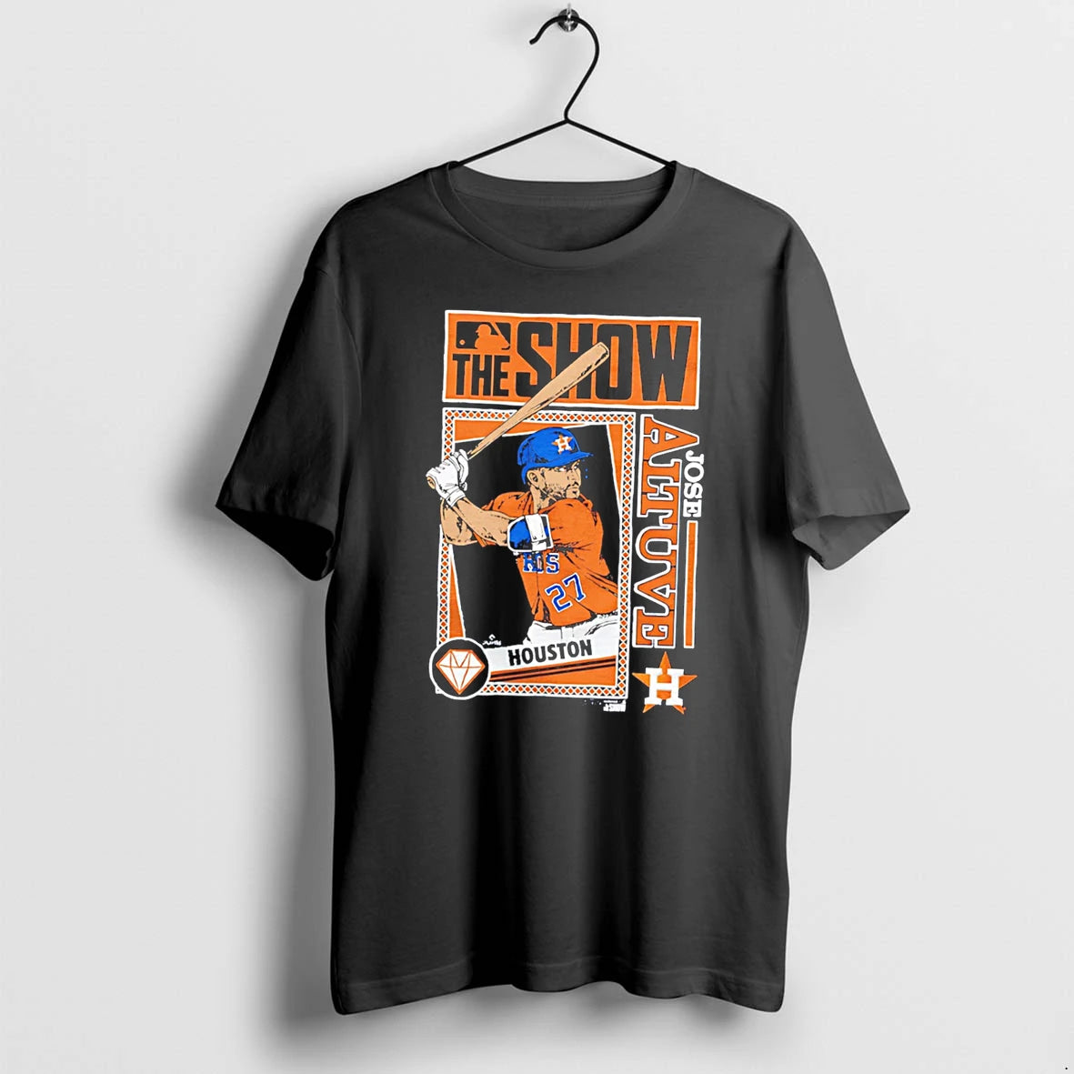 Officials Houston Astros Jose Altuve Caricature Tri Blend Tee Premium T Shirt