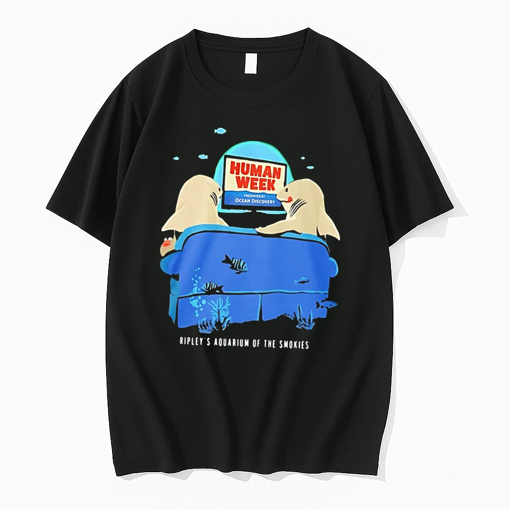 Officials Human Week Ocean Discovery Ripleys Aquarium Of The Smokies Tee Premium T Shirt