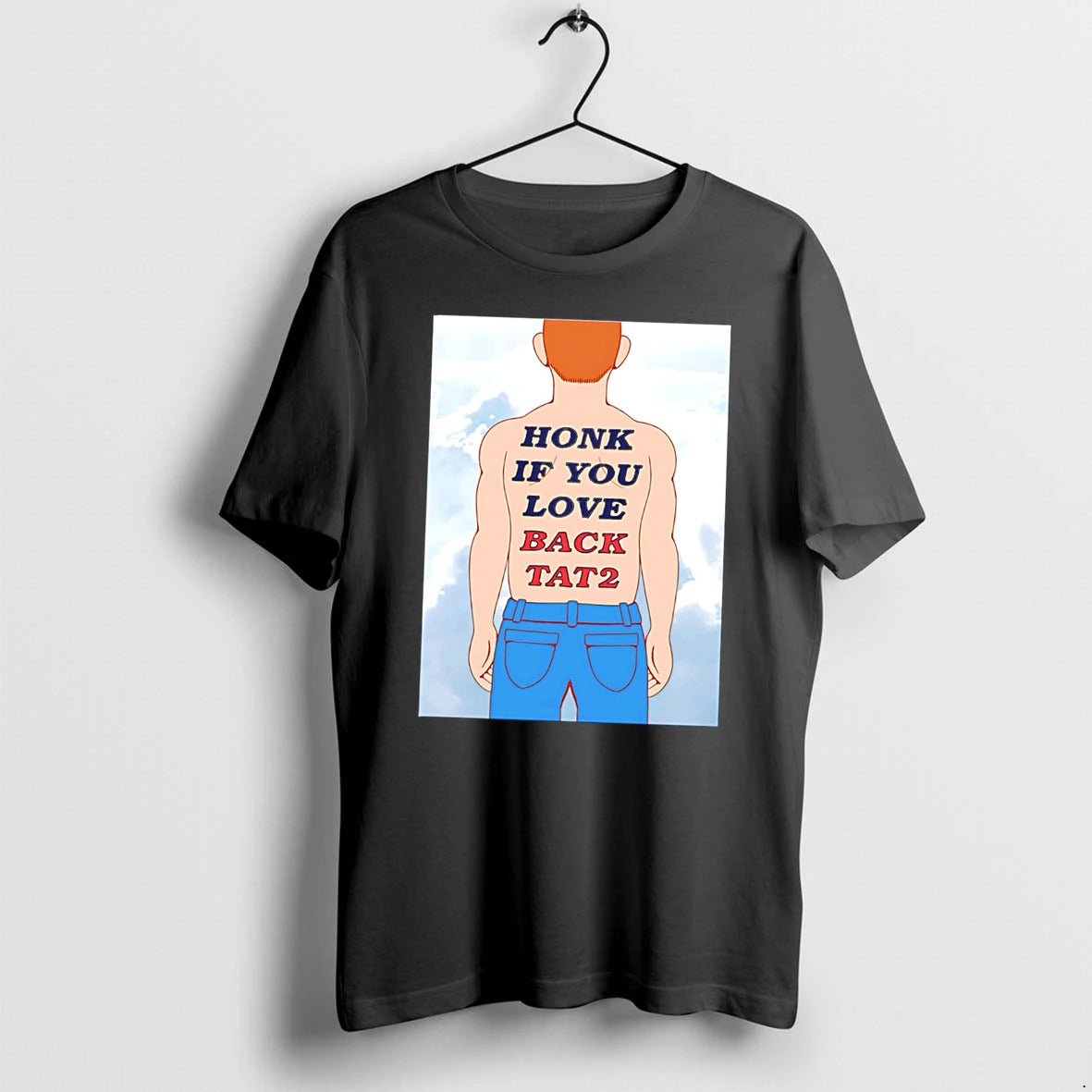 Officials Human Honk If You Love Back Tat 2 Tee Premium T Shirt