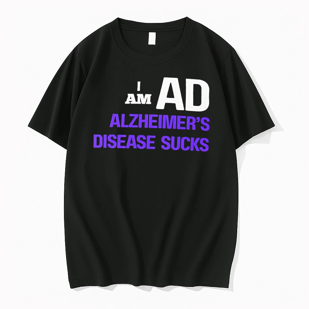 Officials I Am Ad Alzheimers Disease Sucks Dementia Support Tee Premium T Shirt