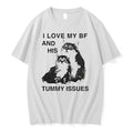 Officials I Love My Bf And His Tummy Issues Cat Premium T Shirt