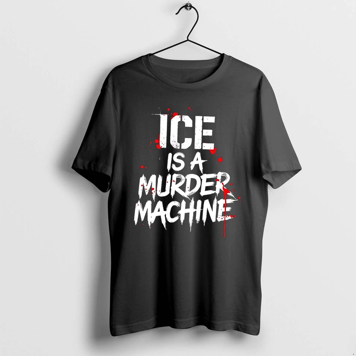 Officials Ice Is A Murder Machine Slogan Typography Tee Premium T Shirt