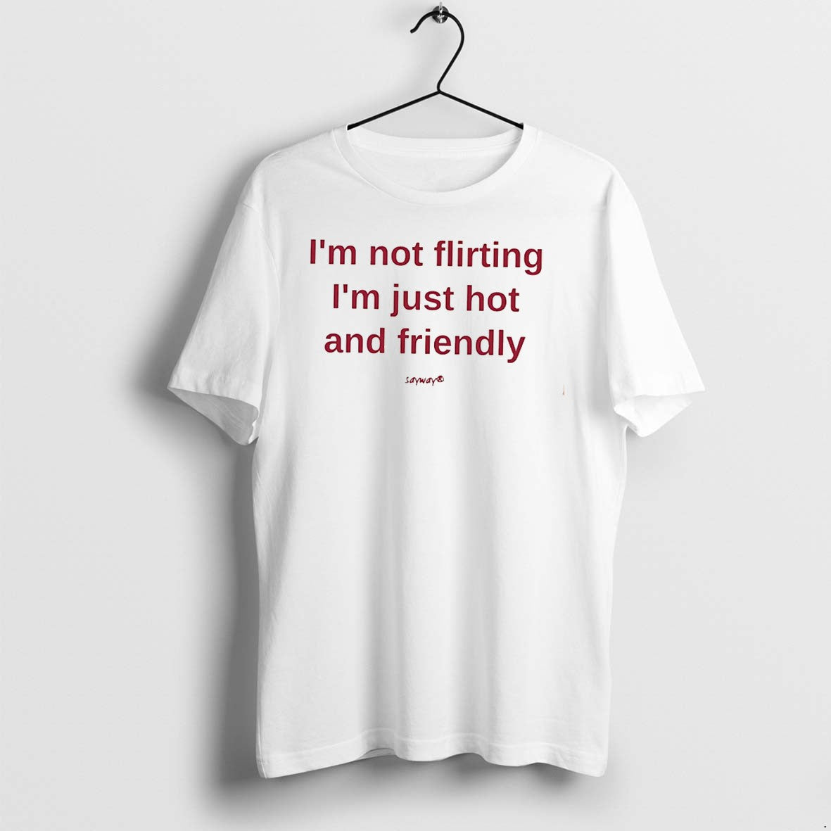 Officials Im Not Flirting Im Just Hot And Friendly Tee Premium T Shirt