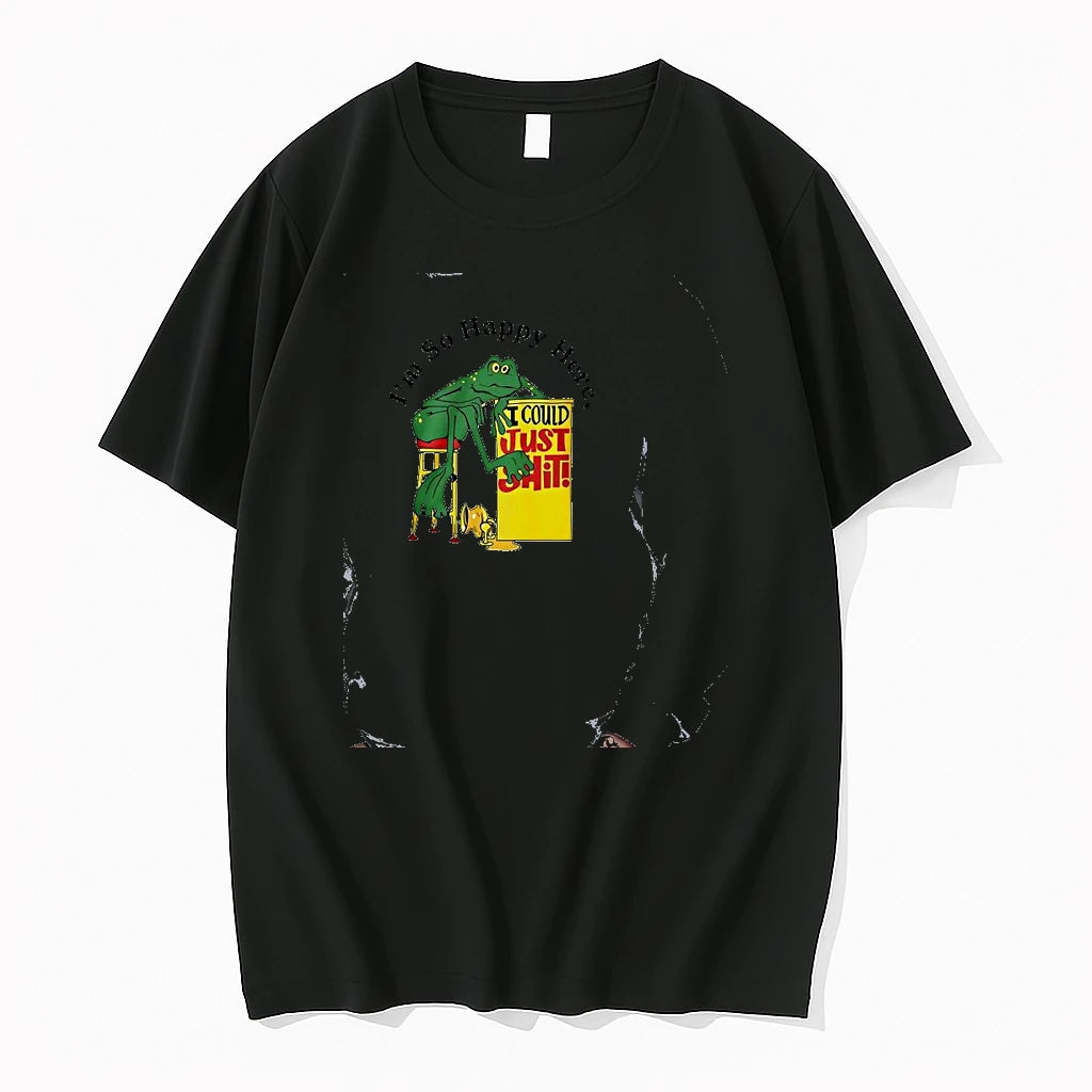 Officials Im So Happy Here I Could Just Shit Frog Premium T Shirt