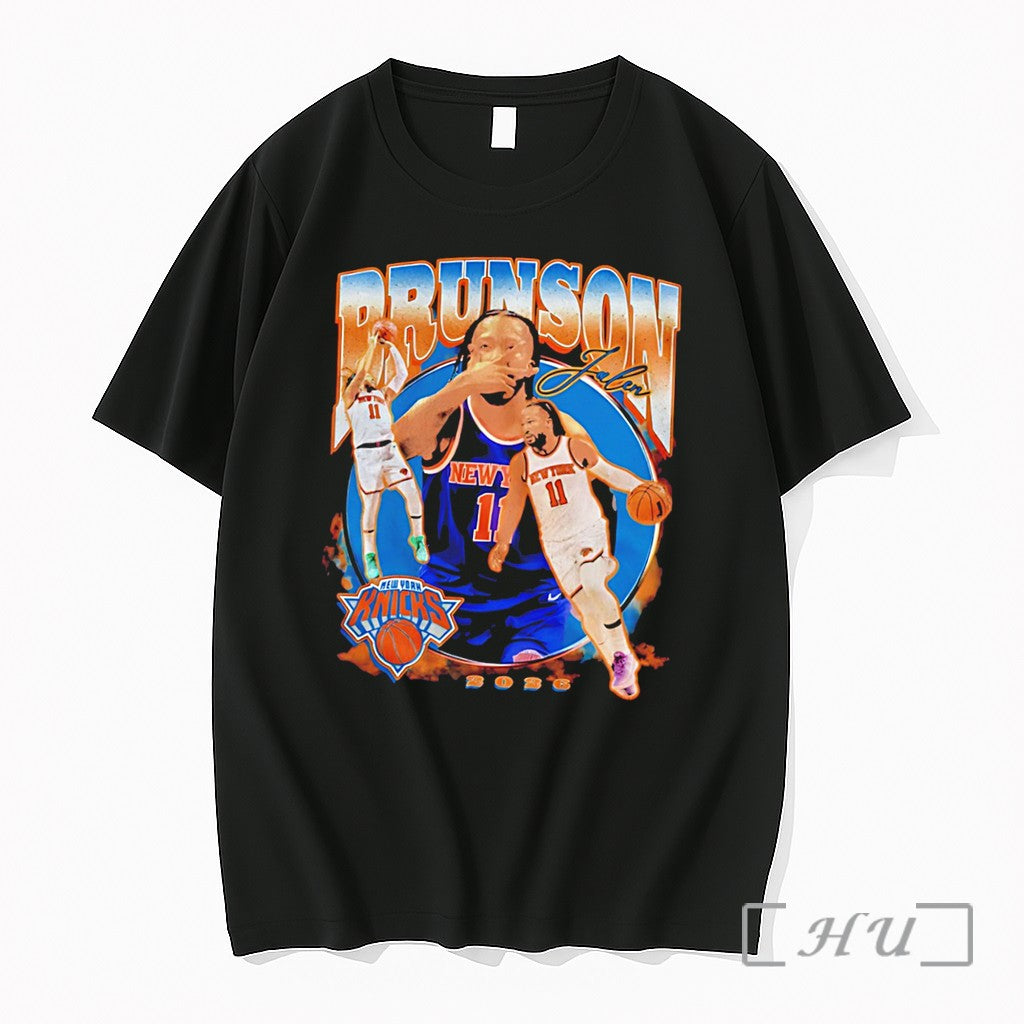 Officials Jalen Brunson Captain Clutch New York Knicks 2026 Champions Graphic Tee Premium T Shirts