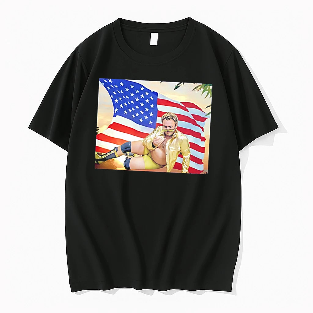 Officials Jerry Swirlz Beside American Flag Red White And Gerry Tees Premium T Shirt