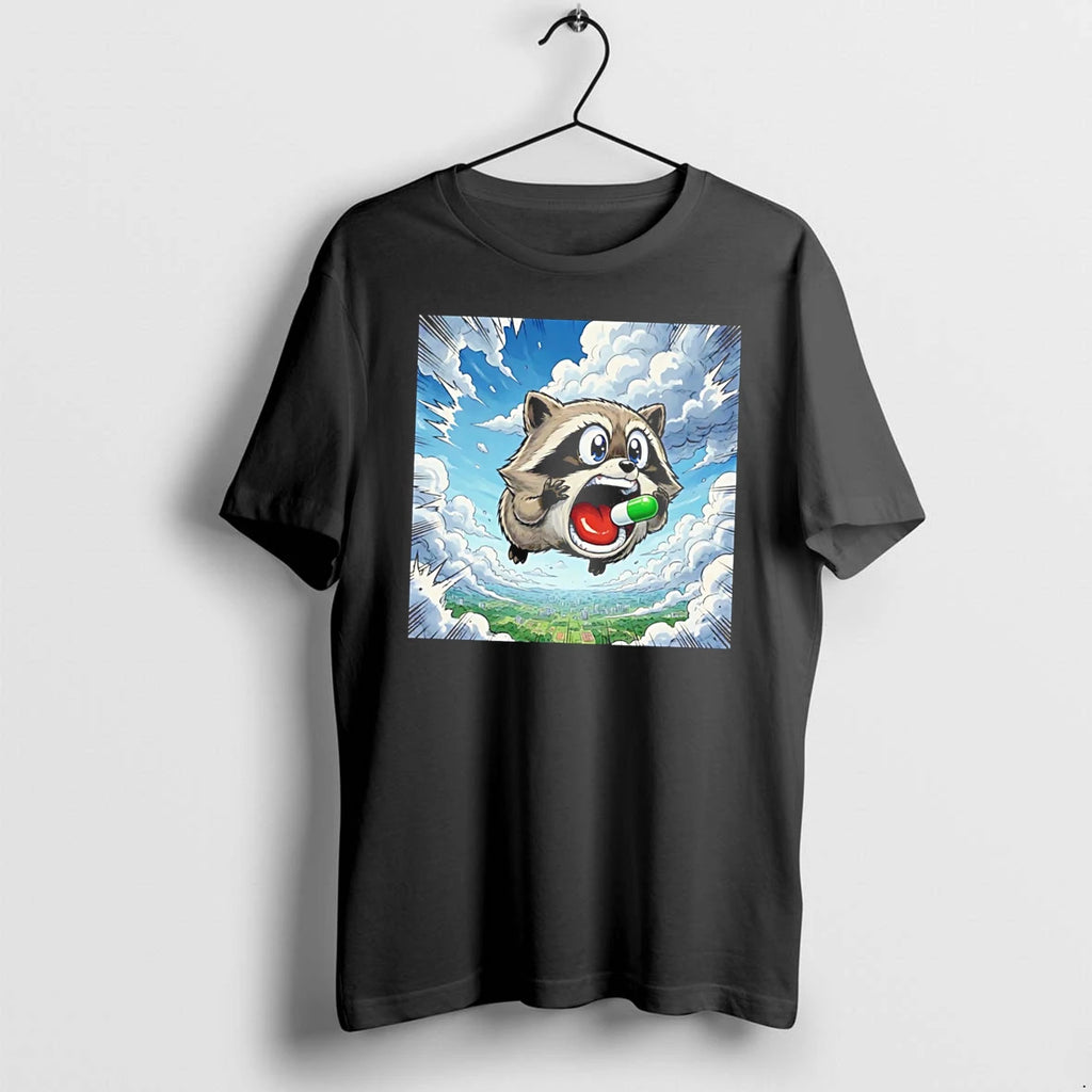 Officials Jimothy Raccoon Falling From The Sky With A Pill Tee Premium T Shirt