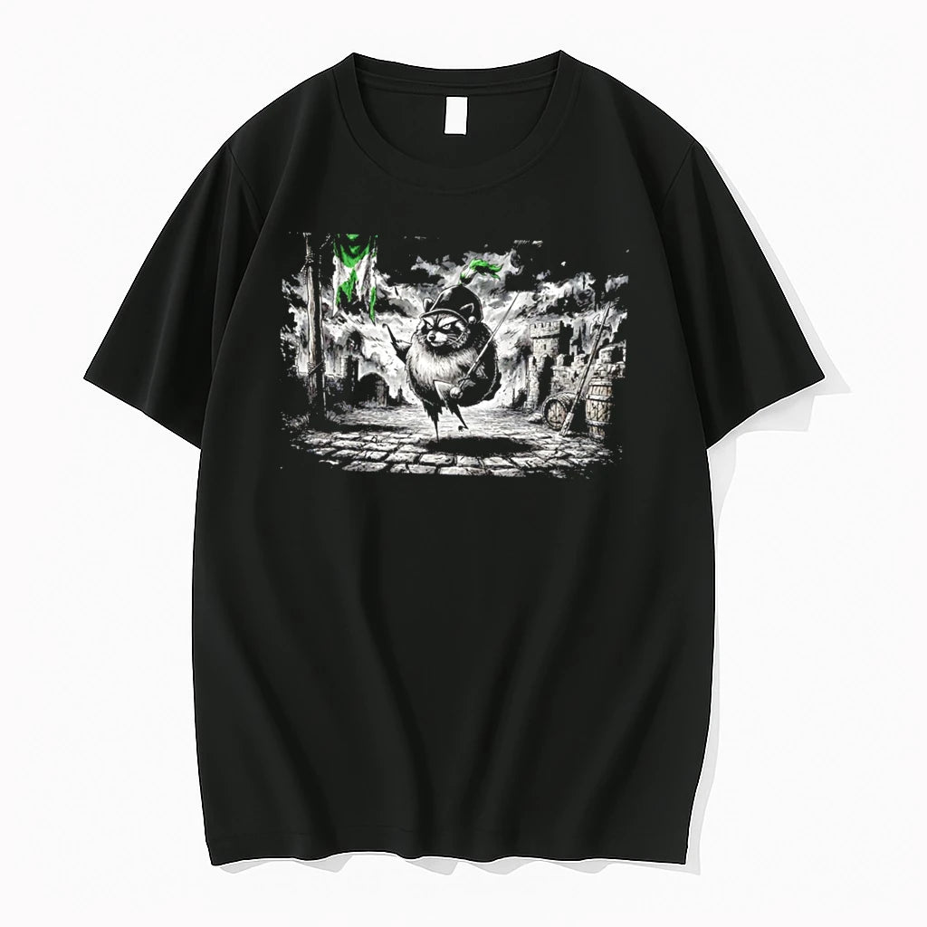 Officials Jimothy The Raccoon Knight Medieval Fantasy Tee Premium T Shirt