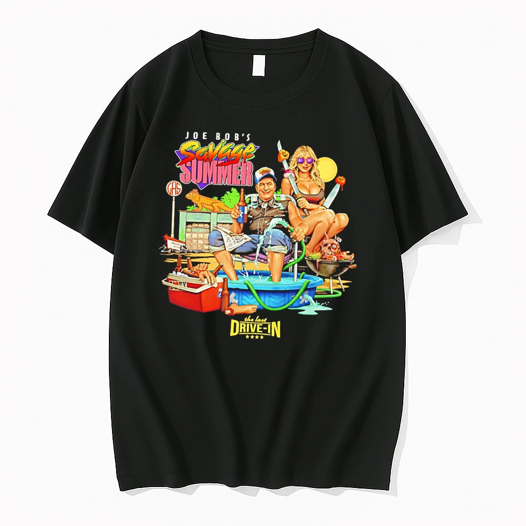 Officials Joe Bobs Savage Summer The Last Drive In Cartoon Tee Premium T Shirt