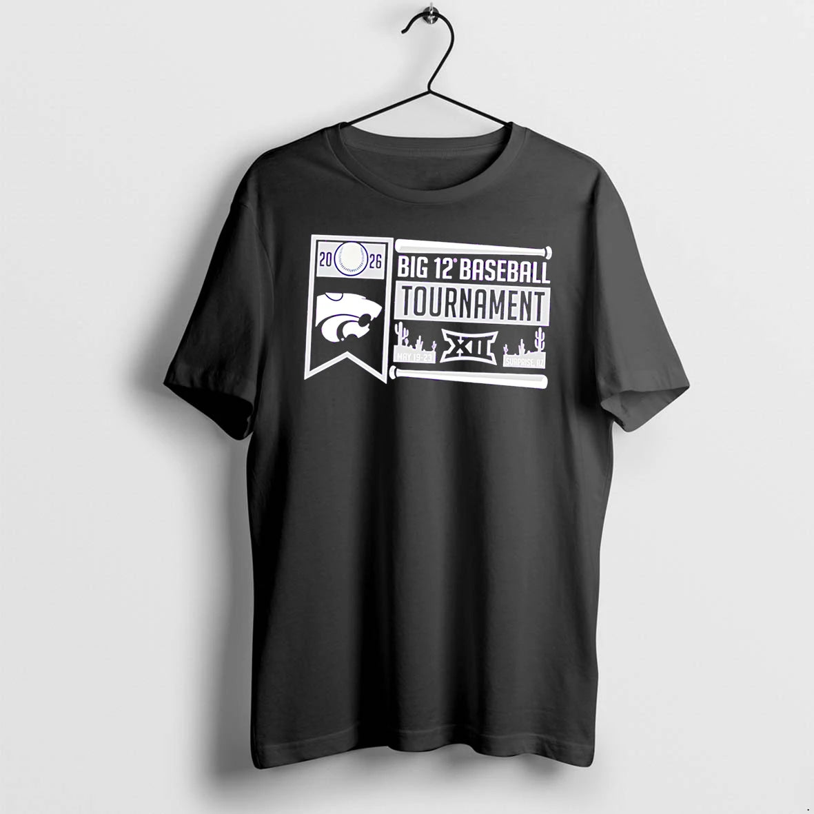 Officials K State Wildcats 2026 Big 12 Baseball Tournament Participant Tee Premium T Shirt