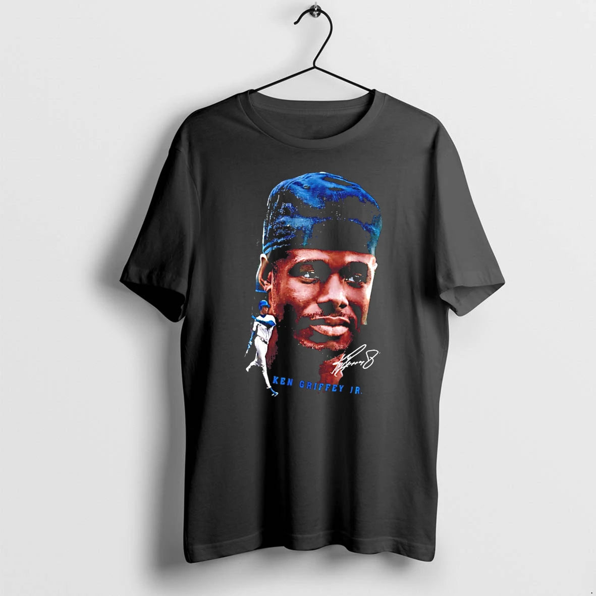 Officials Ken Griffey Jr Big Head Graphic Signature Tee Premium T Shirt