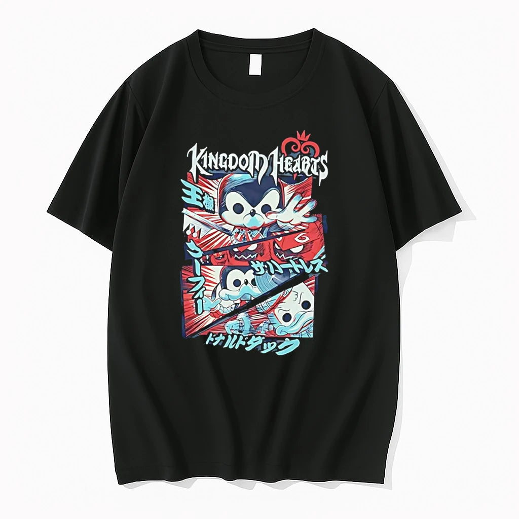Officials Kingdom Hearts Mickey Mouse Goofy And Donald Duck Tee Premium T Shirt