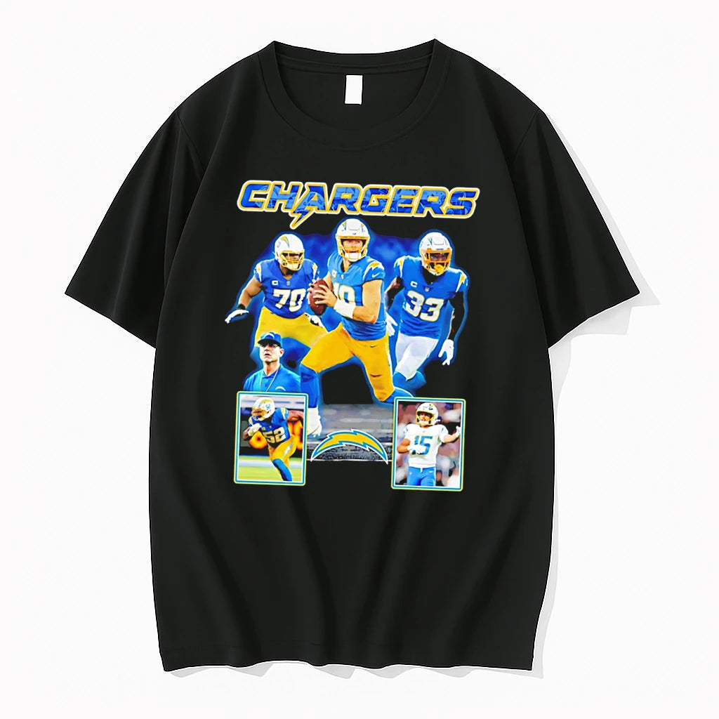 Officials La Chargers Collage Featuring Players Tee Premium T Shirt