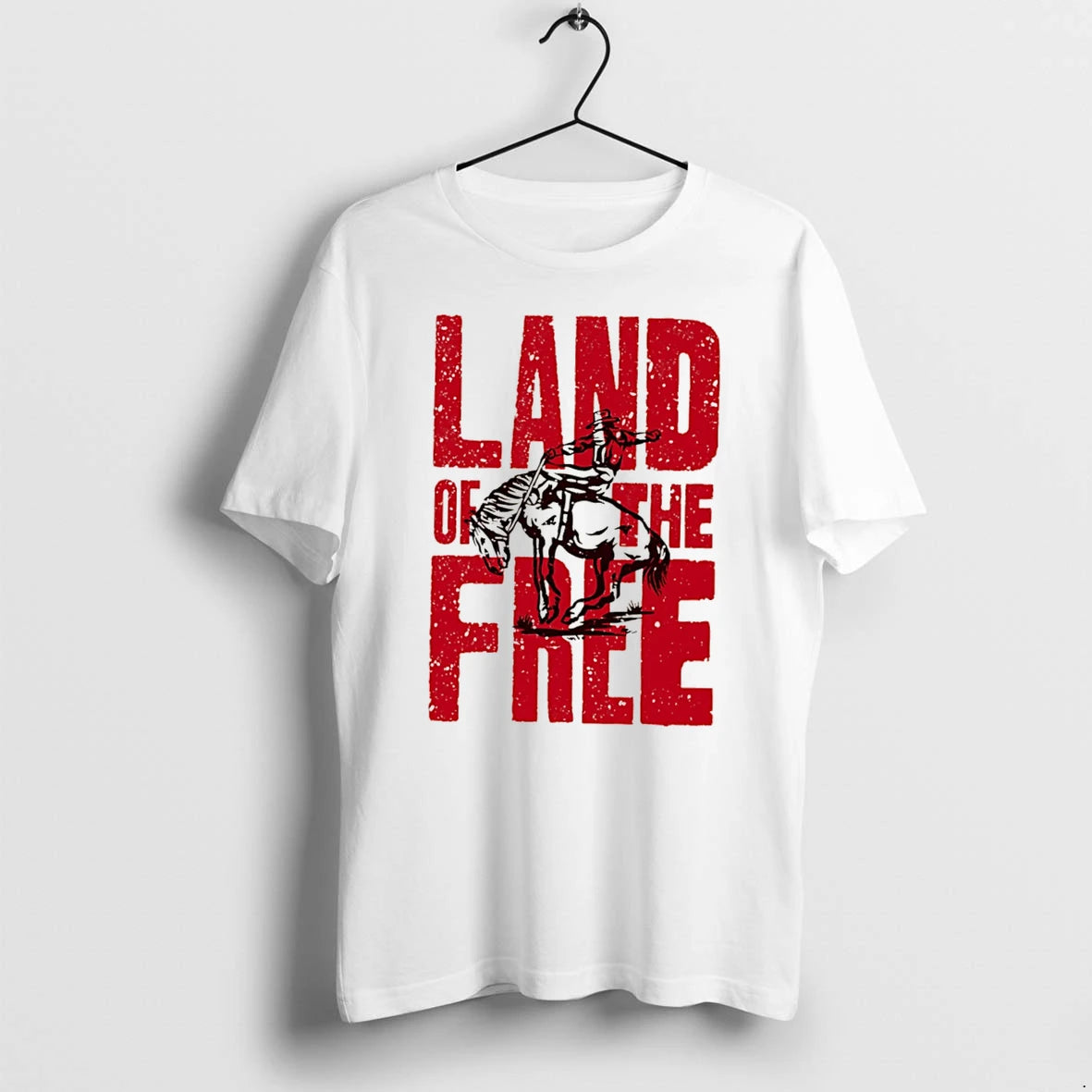 Officials Land Of The Free Cowboy Tee Premium T Shirt