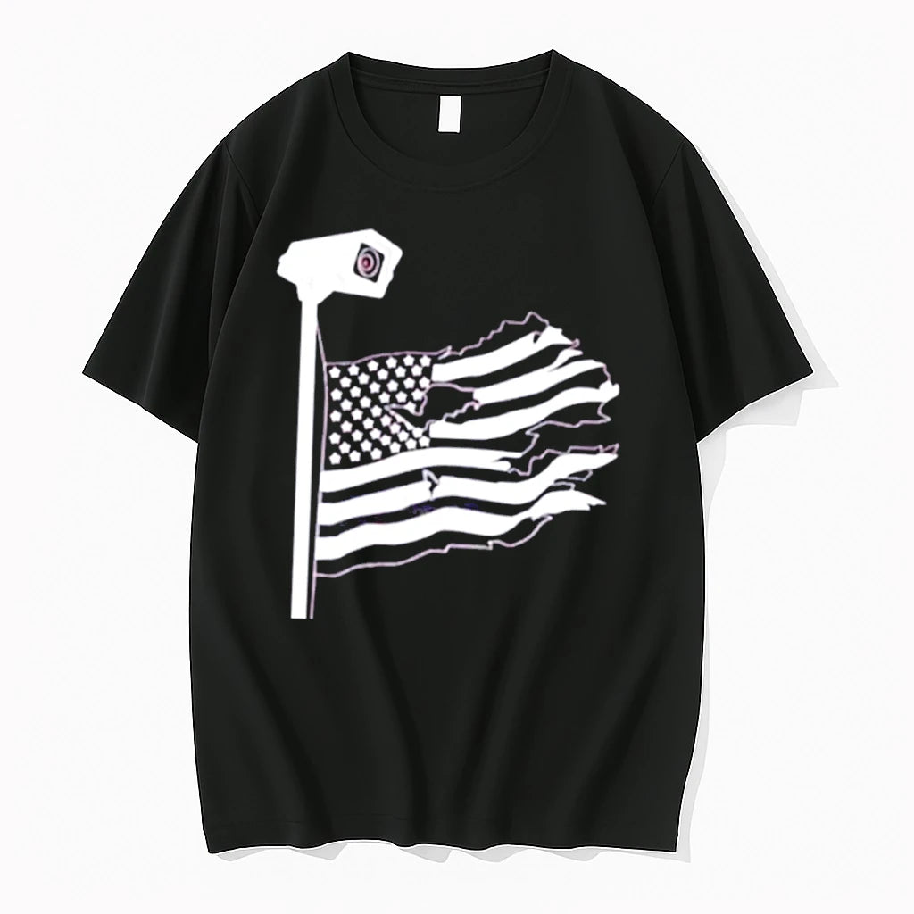 Officials Land Of The Free Surveillance State American Flag Tee Premium T Shirt