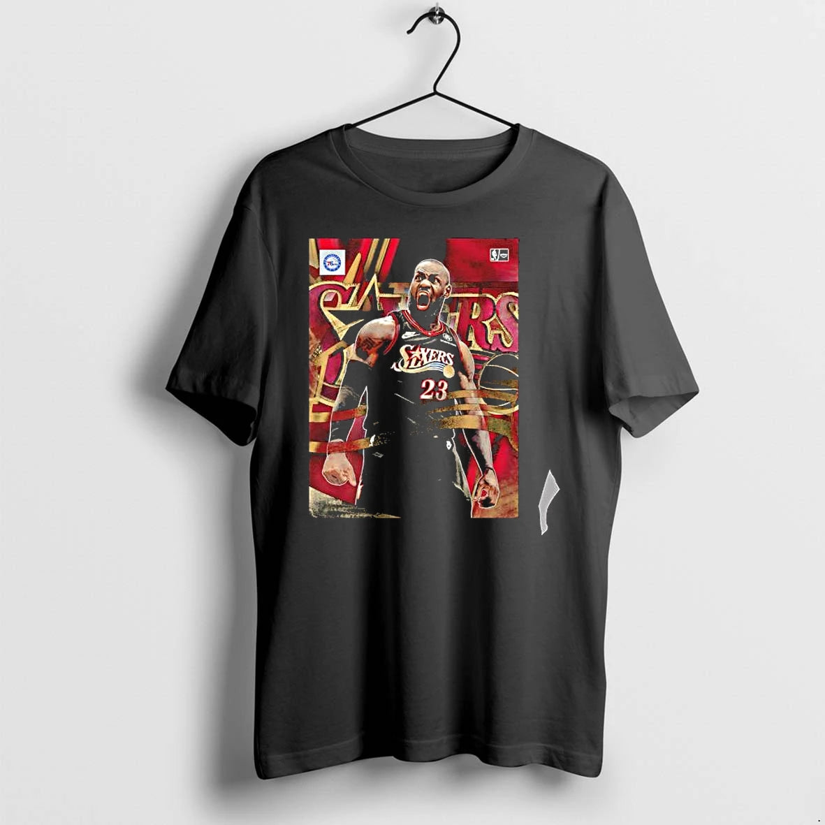Officials Lebron James Philadelphia 76ers Sixers 23 Nba Poter Premium T Shirt