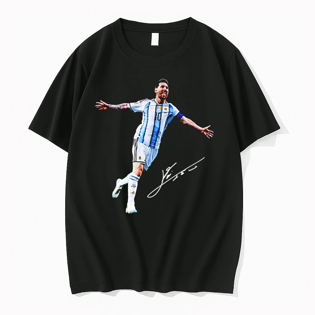 Officials Leo Messi Argentina National Team Hat Trick Tee Premium T Shirt