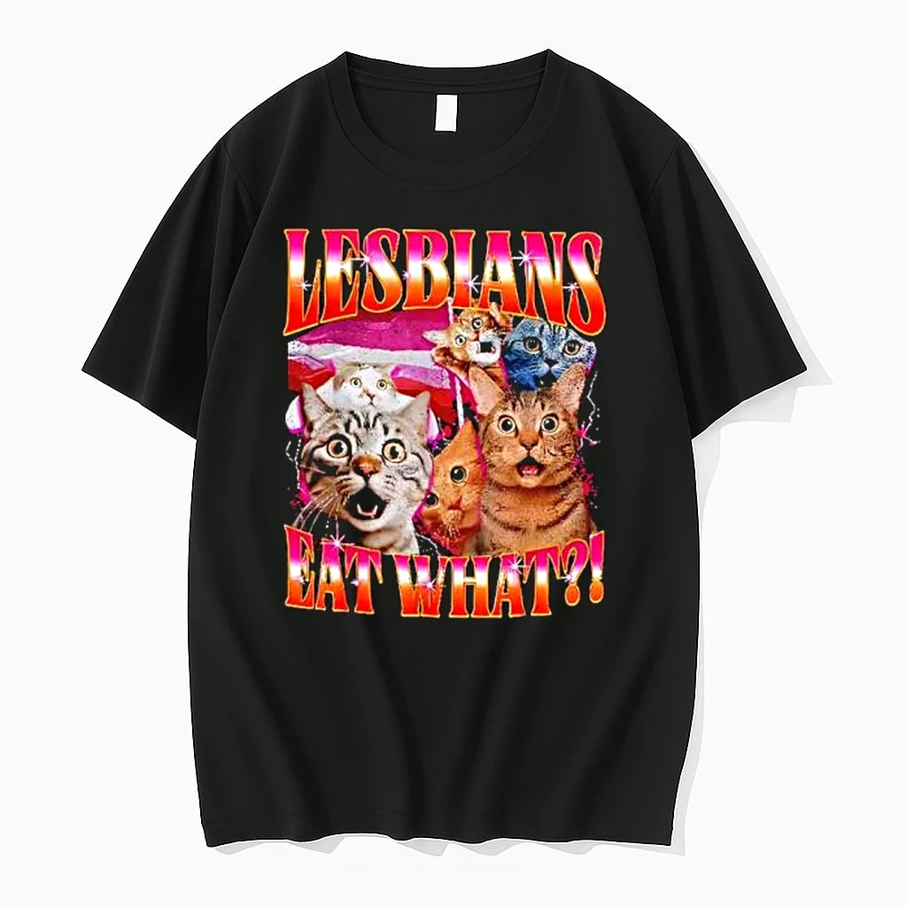 Officials Lesbians Eat What Bootleg Cats Lesbian Pride Premium T Shirt