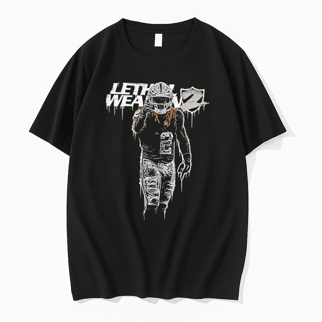 Officials Lethal Weapon 2 Las Vegas Raiders Football Art Tee Premium T Shirt