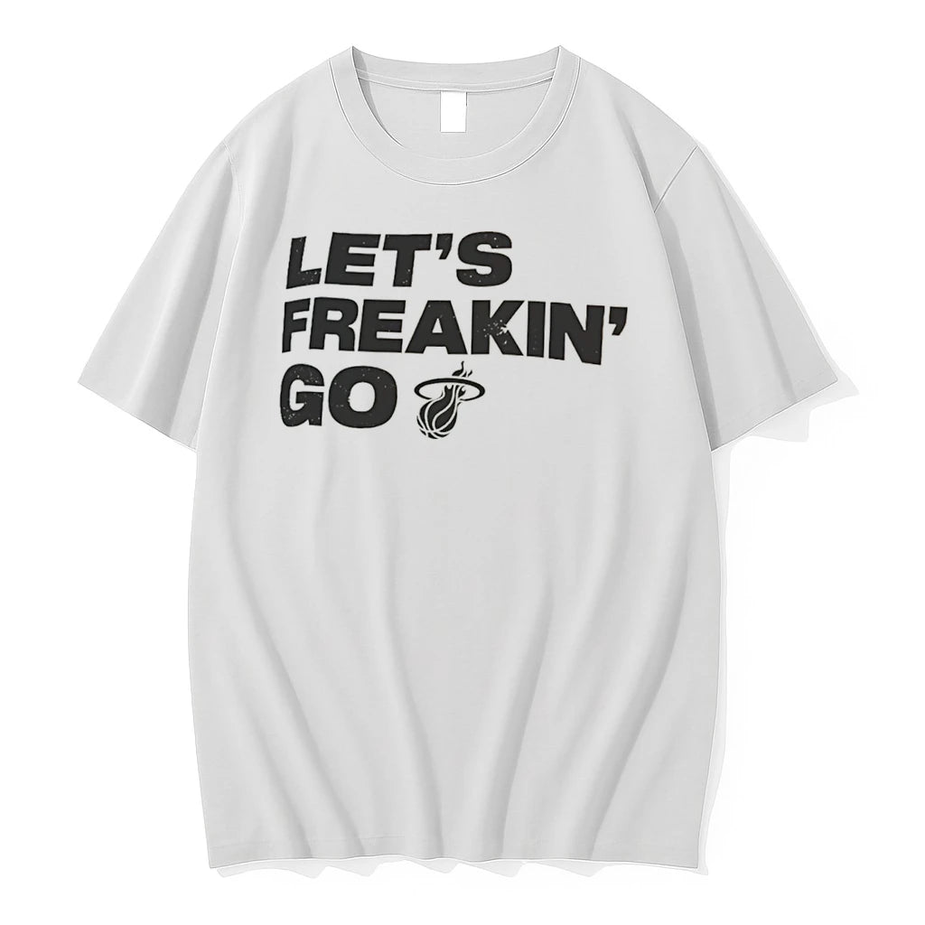 Officials Lets Freakin Go Miami Heat Rally Nba Basketball Tee Premium T Shirt