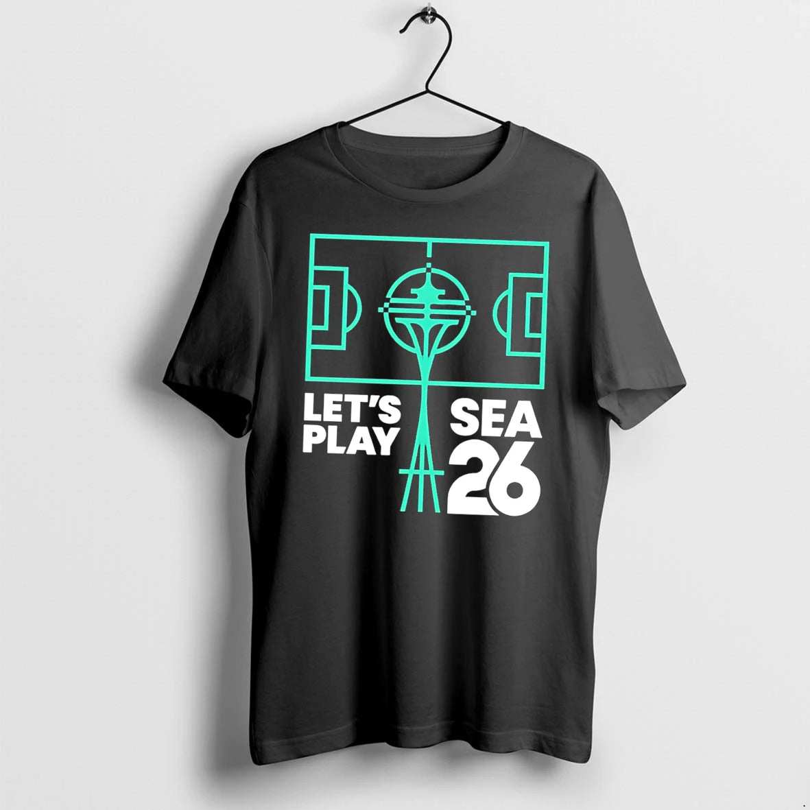 Officials Lets Sea Play 26 The Matchday Seattle Logo Tee Premium T Shirt