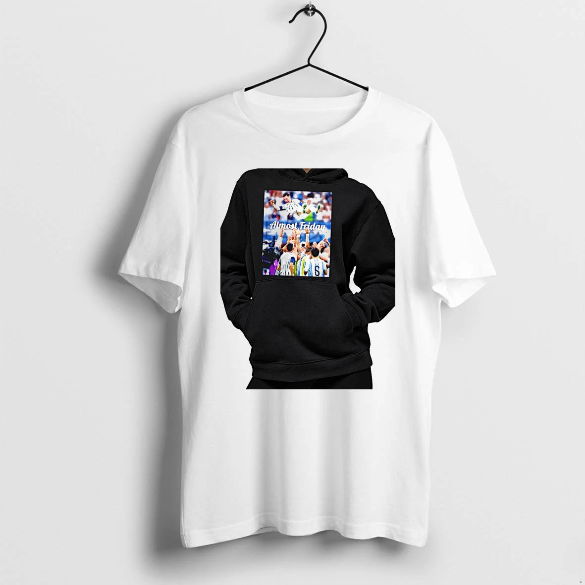 Officials Lionel Messi Argentina National Team World Cup Champions Almost Friday Premium T Shirt