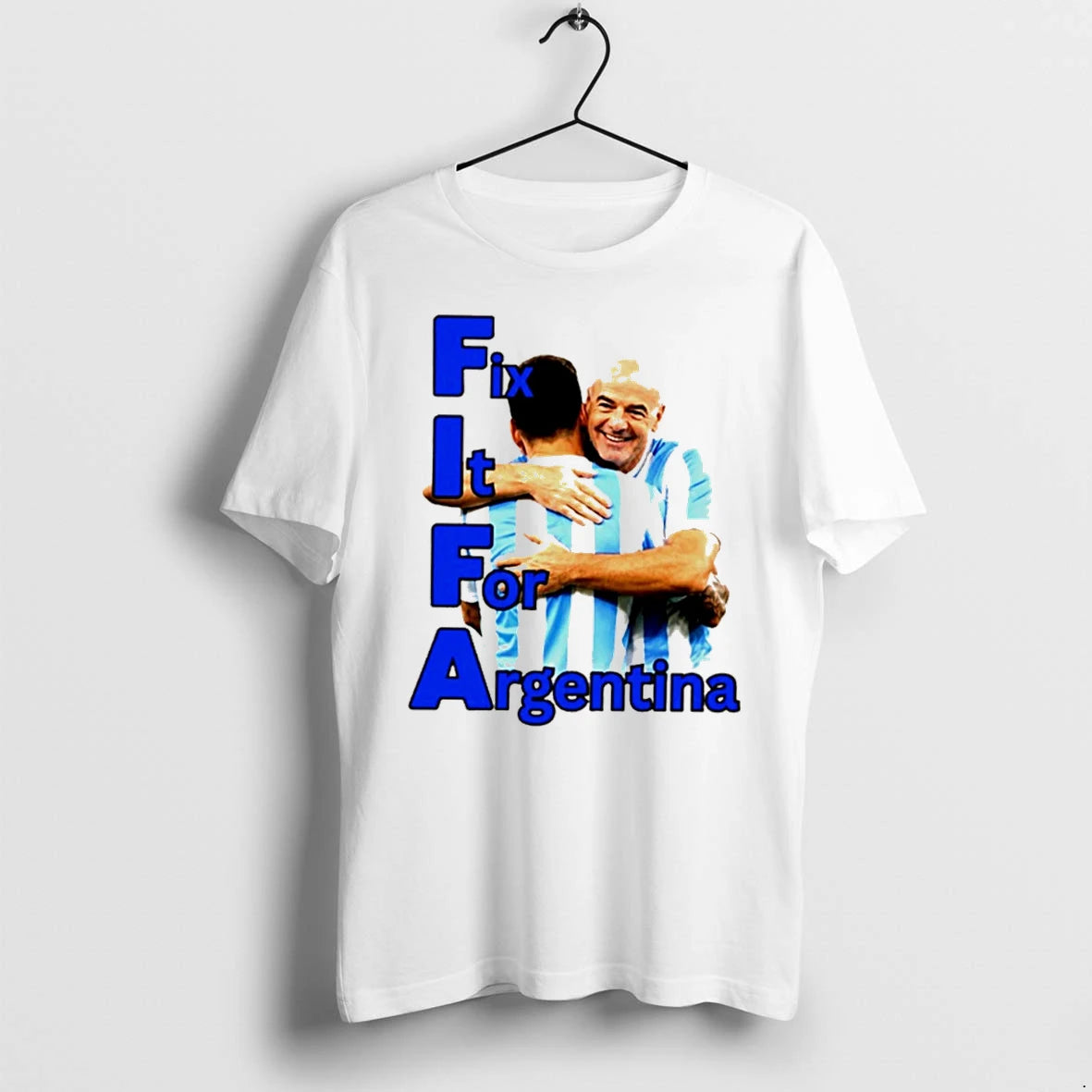Officials Lionel Messi And Gianni Infantino Fix It For Argentina Tee Premium T Shirt