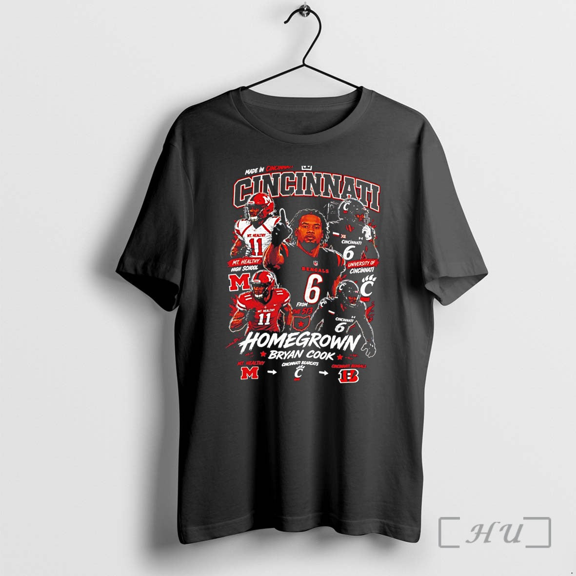 Officials Made In Cincinnati Homegrown Bryan Cook Graphic Tee