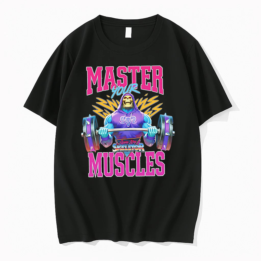 Officials Master Your Gym Bro Skeletor Muscles Masters Of The Universe Premium T Shirt