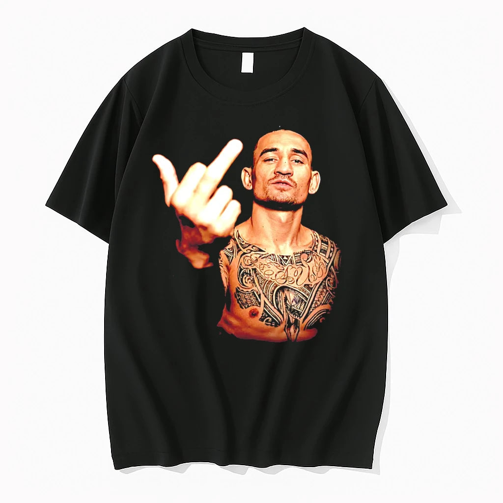 Officials Max Holloway Ufc Middle Finger Graphic Tee Premium T Shirt