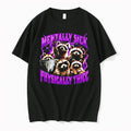 Officials Mentally Sick Physically Thicc Raccoon Squad Premium T Shirt