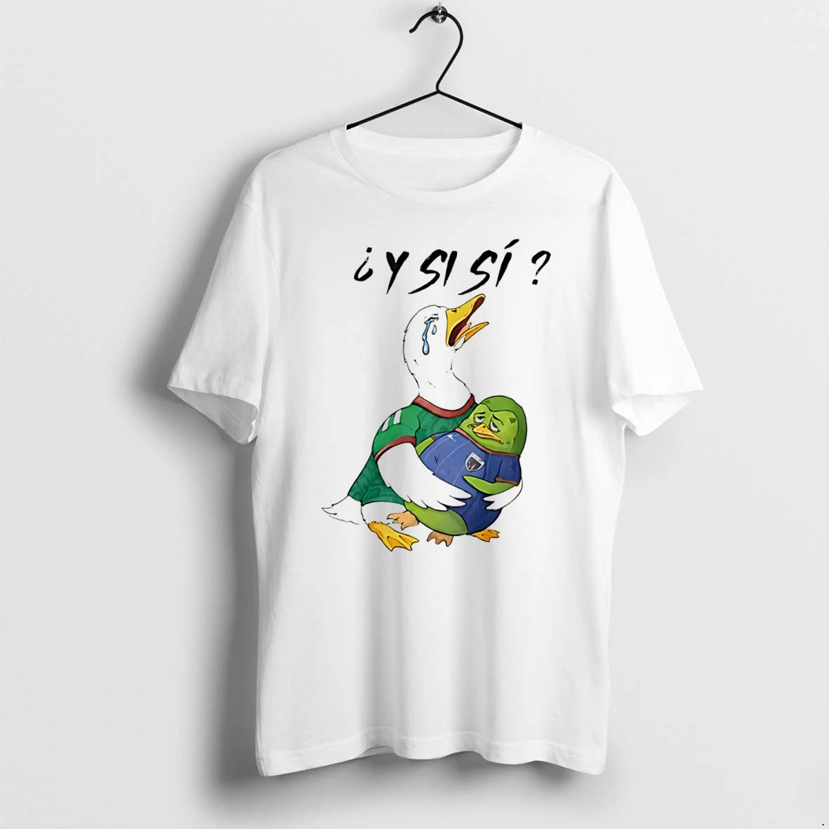 Officials Mexico Soccer Duck Crying Y Si Si Football Humor Tee Premium T Shirt
